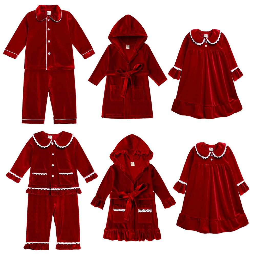 Baby Gown Nightwear - Children Christmas pjs Pajamas Sleepwear Baby