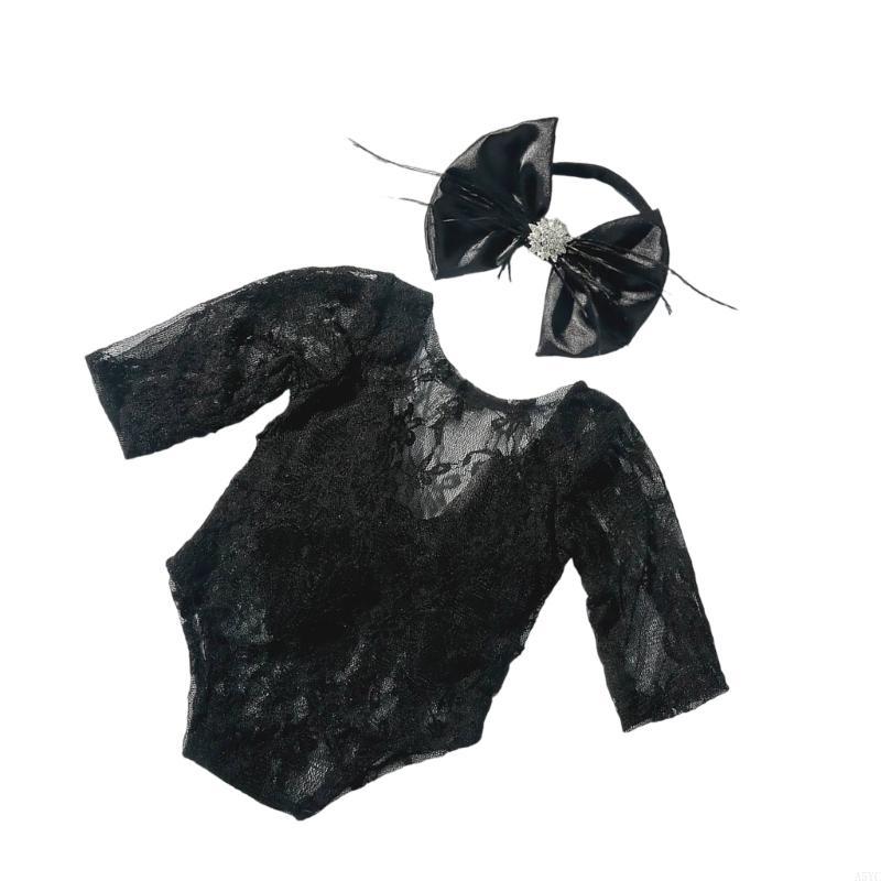 Baby Clothing Unique - A5YC Beautiful Lace Romper & Headband