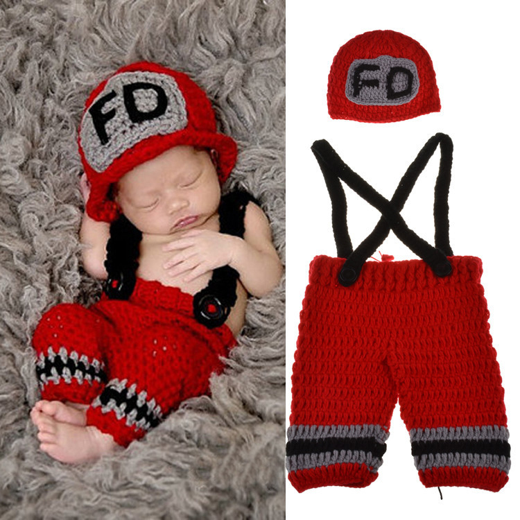 Baby Clothing Yellow - Handmade Crochet Newborn Baby Boys Photography