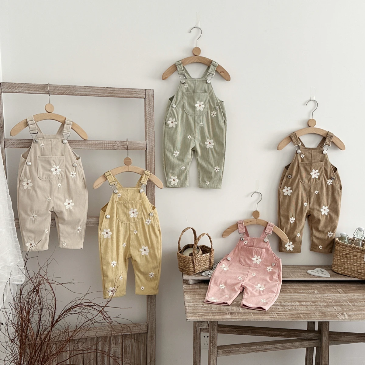 Baby Overall Denim - Korean-style Baby Boys Girls Jumpsuits Daisy