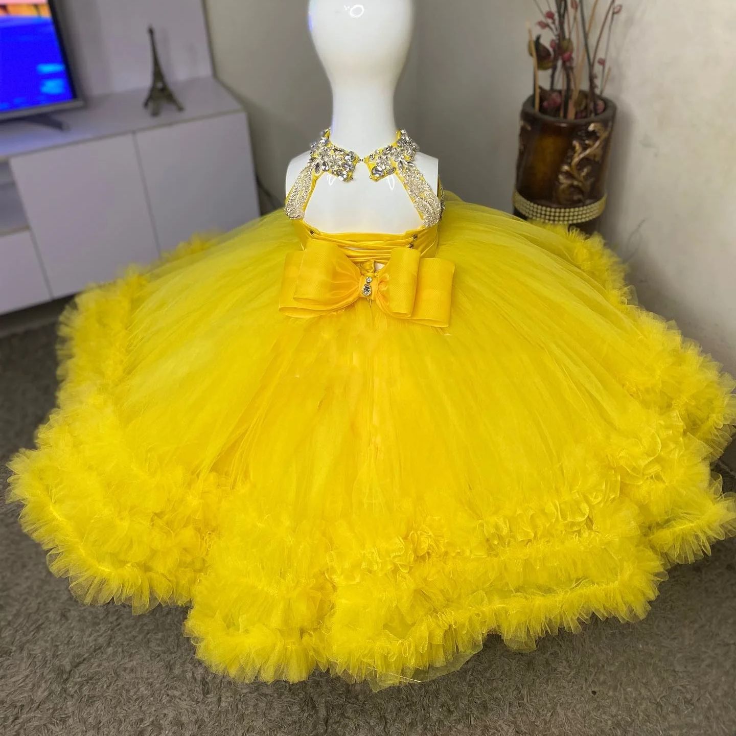 Gorgeous Yellow Flower Girl Dr - Baby Clothing Yellow ulasan dan harga