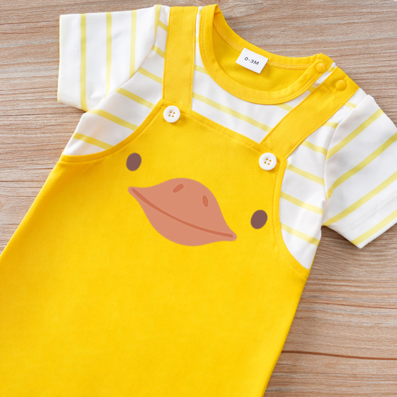 Cute Animal Print with Yellow  - Baby Clothing Yellow ulasan dan harga