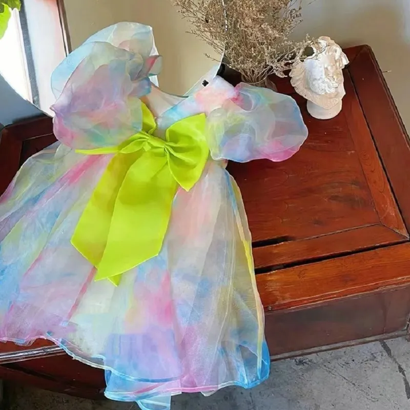 Summer Girls Dress Children'S  - Baby Clothing Yellow ulasan dan harga