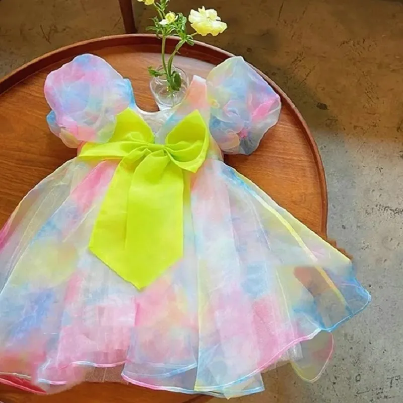 Summer Girls Dress Children'S  - Baby Clothing Yellow ulasan dan harga