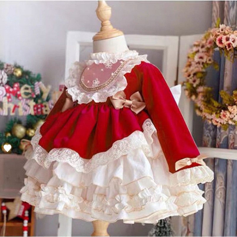 Girl Baby Party Dress New Span - Baby Xmas Clothing ulasan dan harga