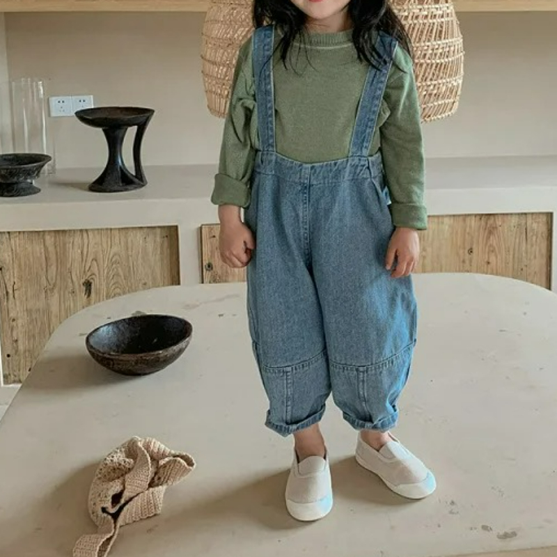 2025 Summer Boys And Girls Den - Baby Overall Denim ulasan dan harga