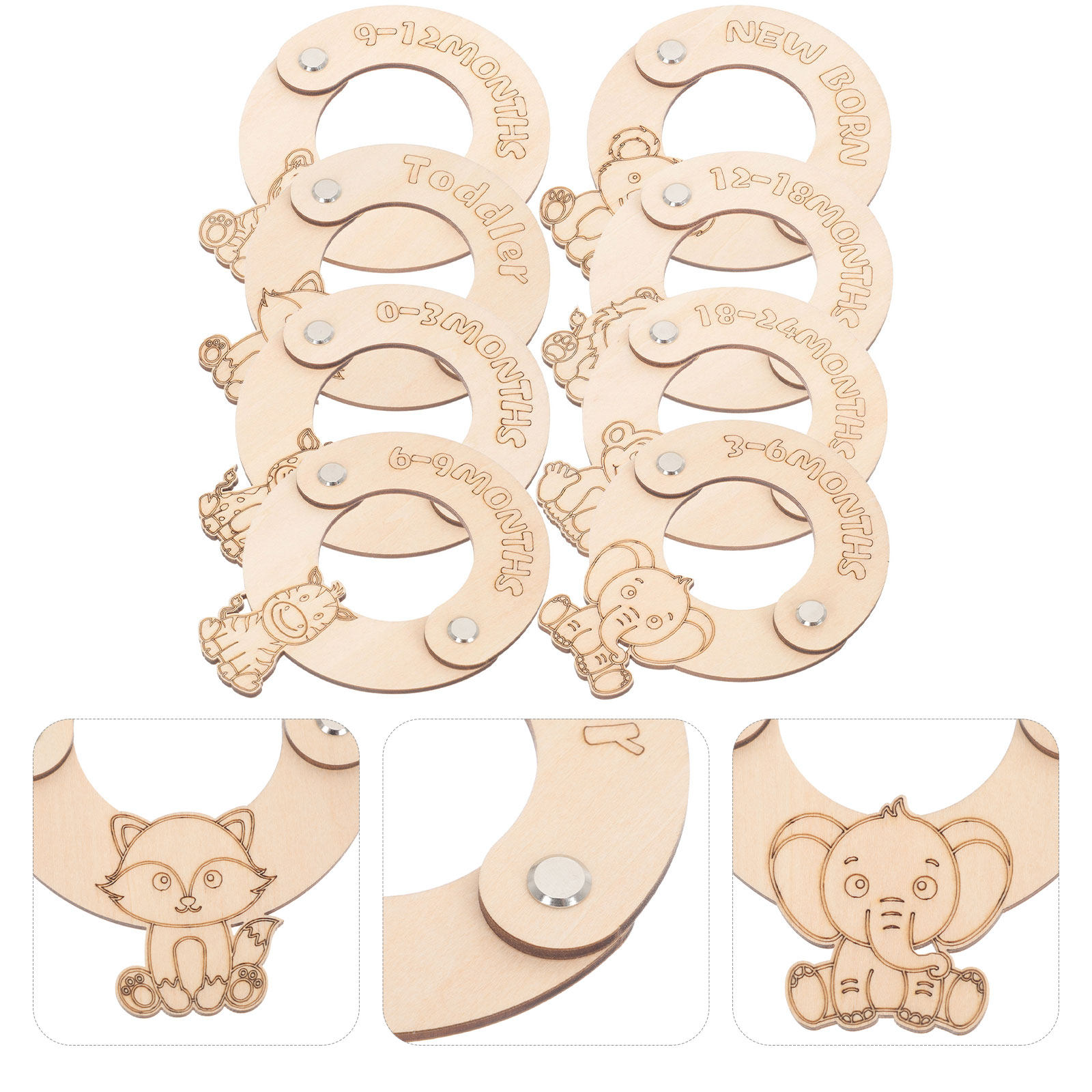8Pcs Baby Clothes Organizer Wo - Baby Clothing Wardrobe ulasan dan harga