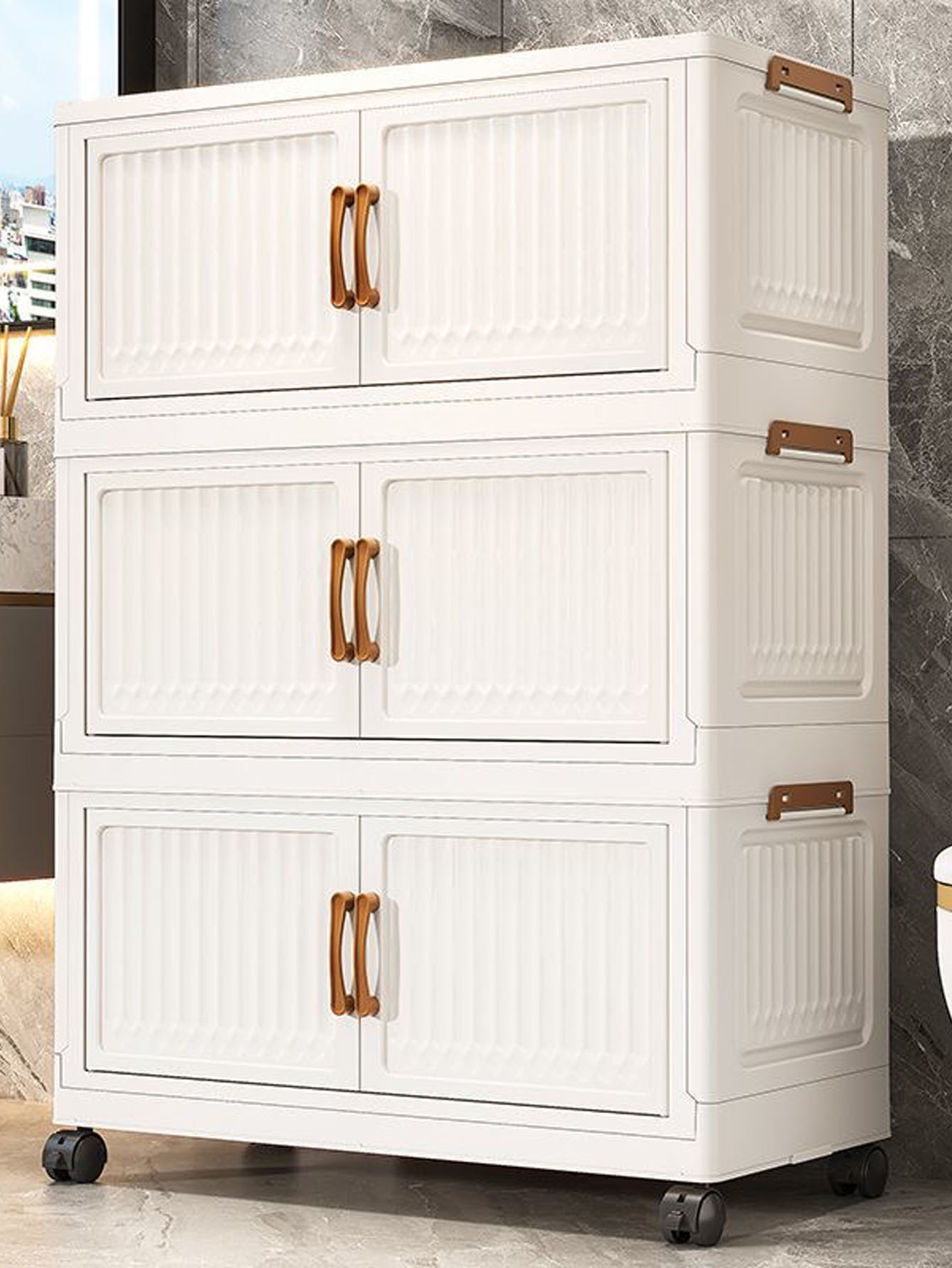 Foldable No-Install Multi-Laye - Baby Clothing Wardrobe ulasan dan harga