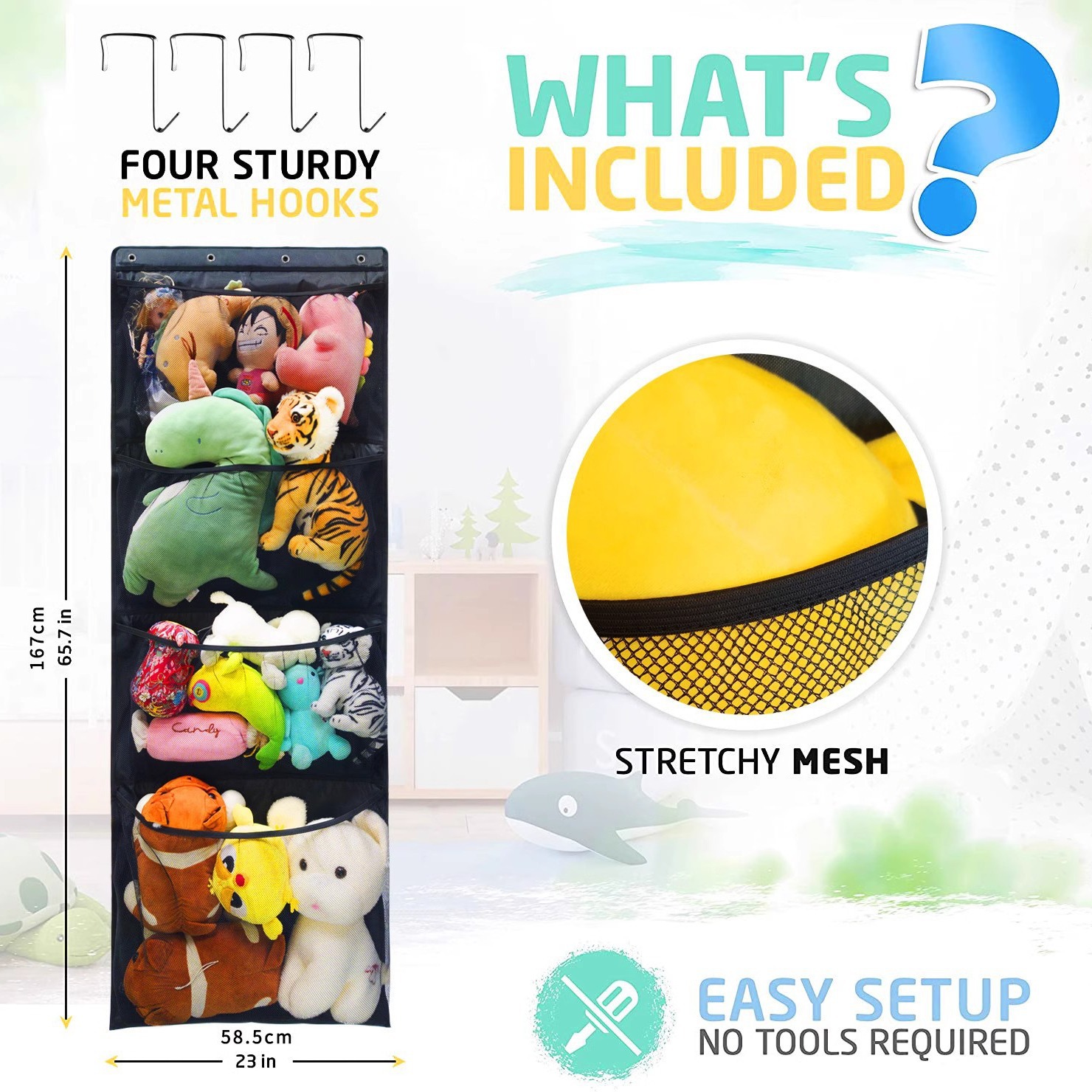 Storage Hanging Bag Over Door  - Baby Clothing Types ulasan dan harga