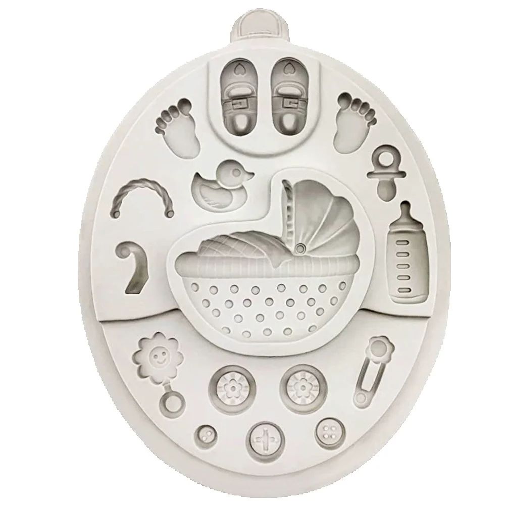 Baby Series Silicone Fondant M - Baby Clothing Yellow ulasan dan harga