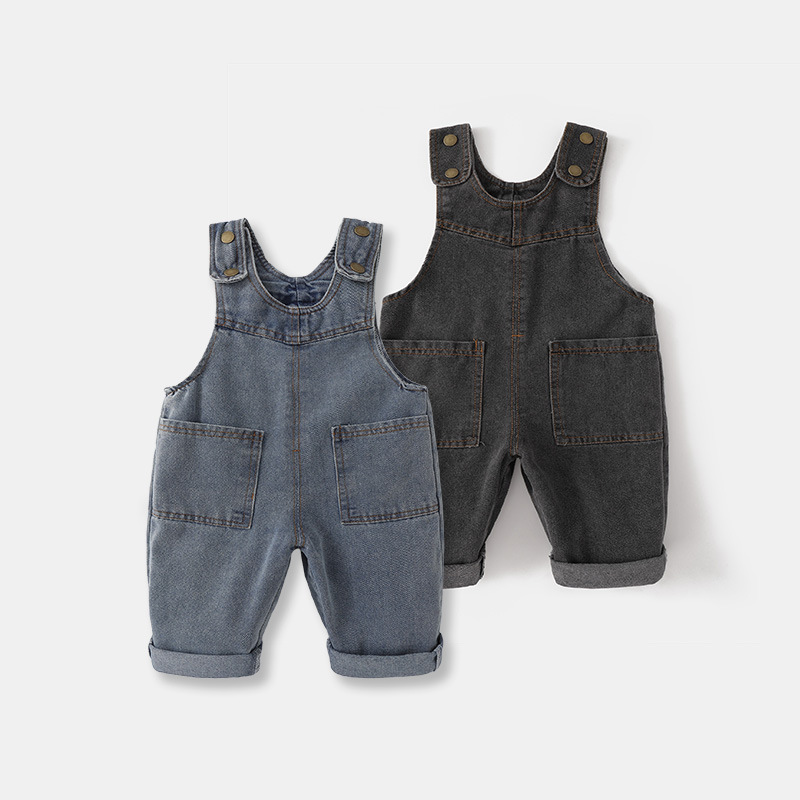 2026 New Korean Version Soft W - Baby Overall Denim ulasan dan harga