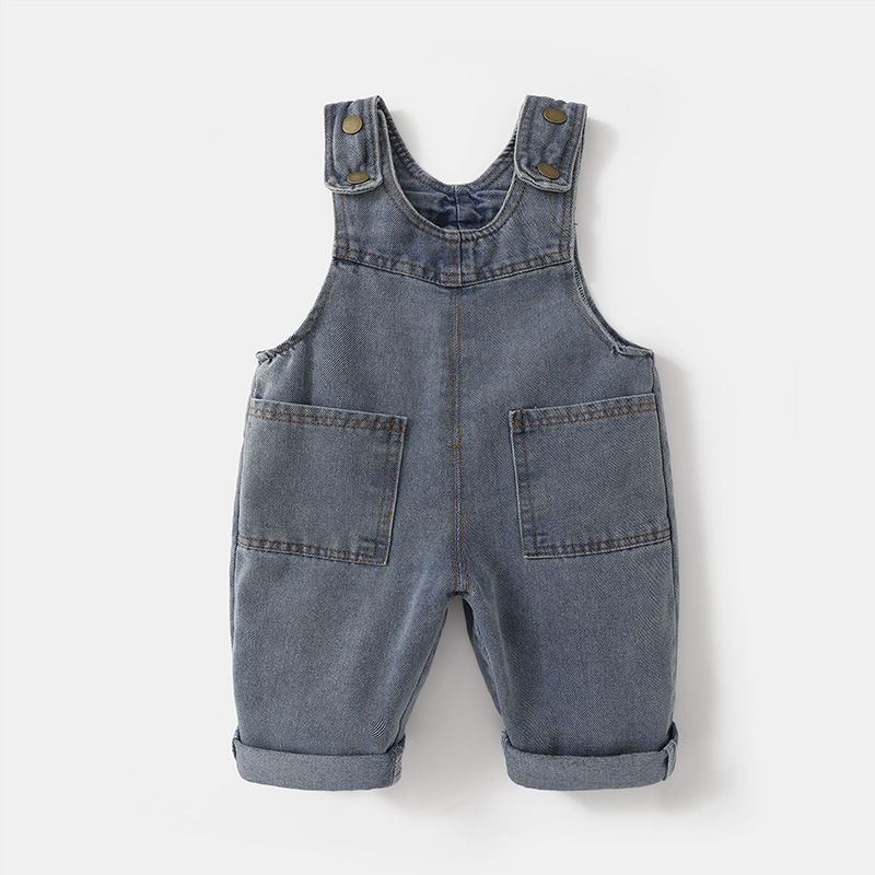 2026 New Korean Version Soft W - Baby Overall Denim ulasan dan harga
