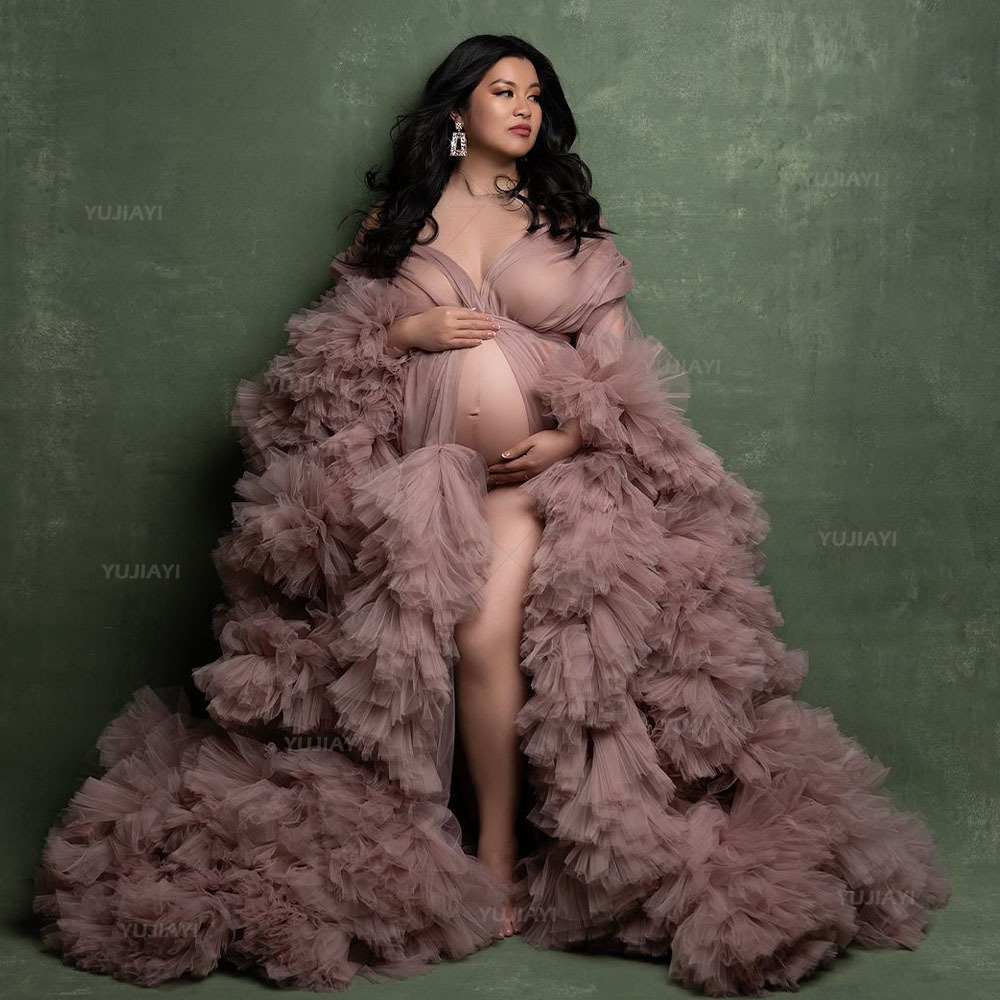Luxury Customized Tulle Pregna - Baby Gown Nightwear ulasan dan harga