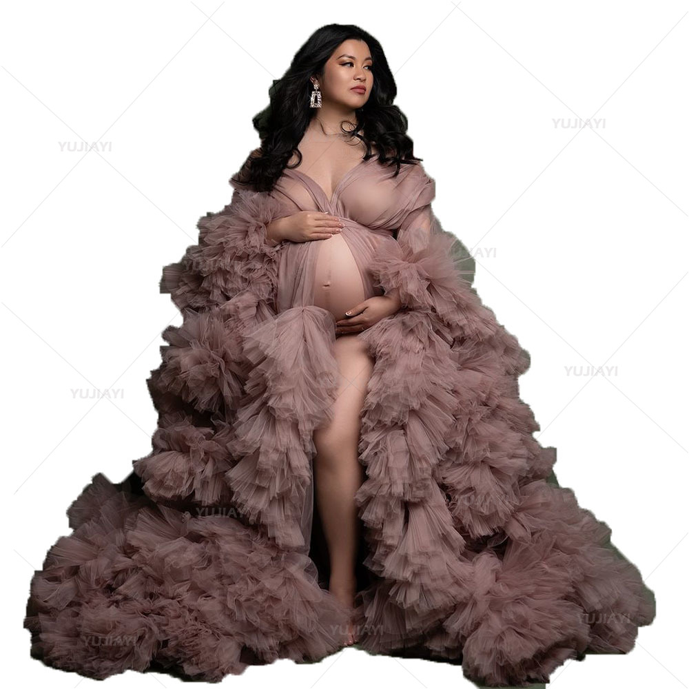 Luxury Customized Tulle Pregna - Baby Gown Nightwear ulasan dan harga