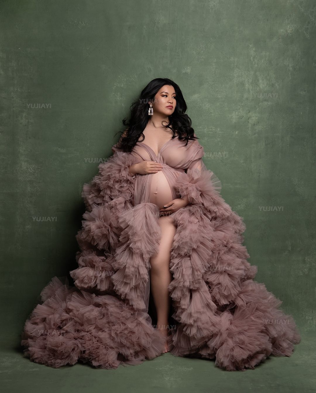 Luxury Customized Tulle Pregna - Baby Gown Nightwear ulasan dan harga