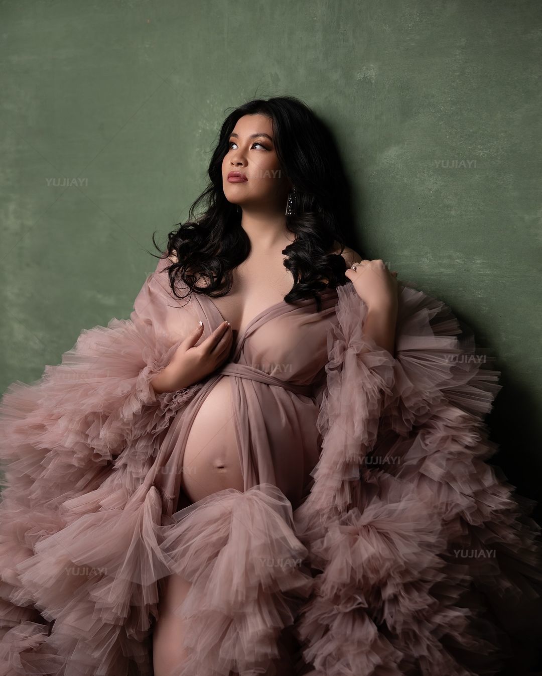 Luxury Customized Tulle Pregna - Baby Gown Nightwear ulasan dan harga