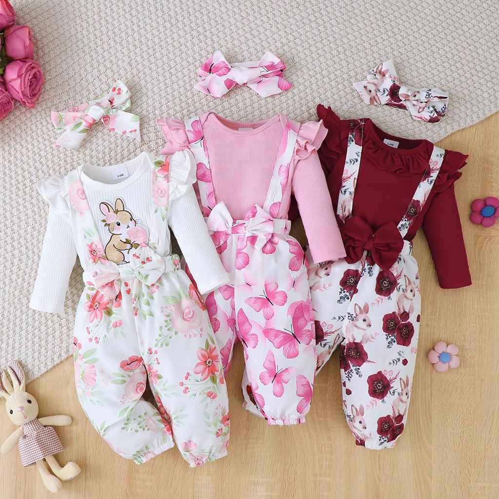 3PCS Clothes Outfits for 1-24M - Baby Xmas Clothing ulasan dan harga