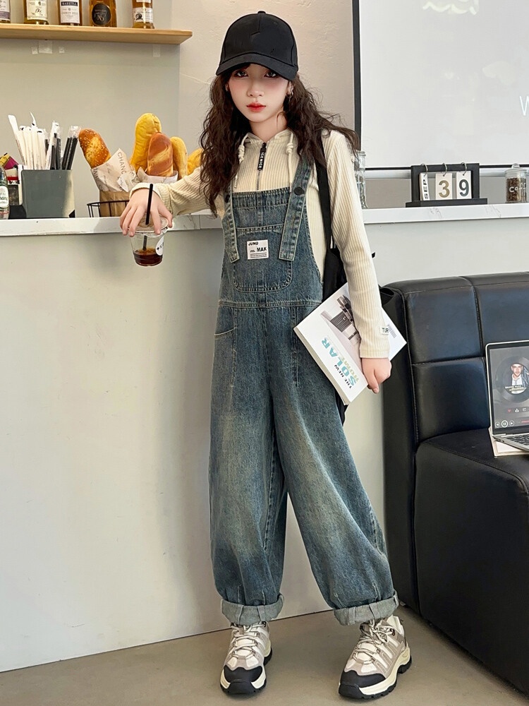 Spring Comfortable Baby Jumpsu - Baby Overall Denim ulasan dan harga