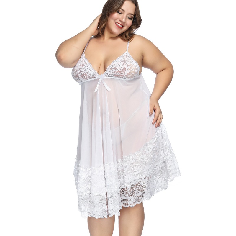 S-7XL Plus Size Sexy Strap Nig - Baby Gown Nightwear ulasan dan harga